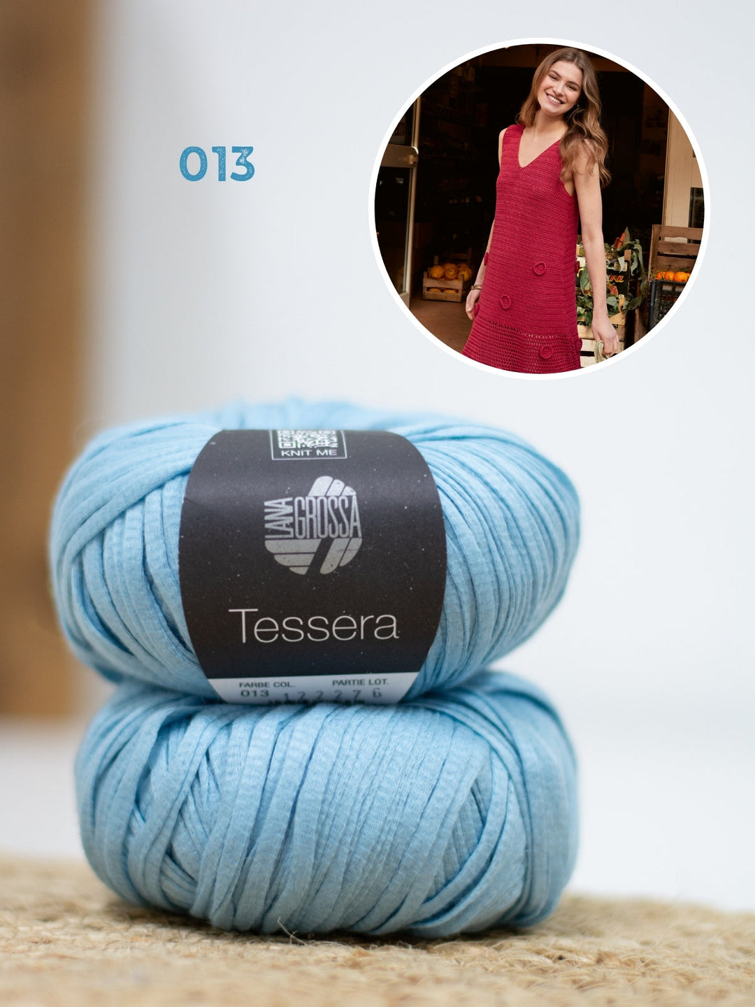 Häkelpaket Tessera Kleid mit Rosetten