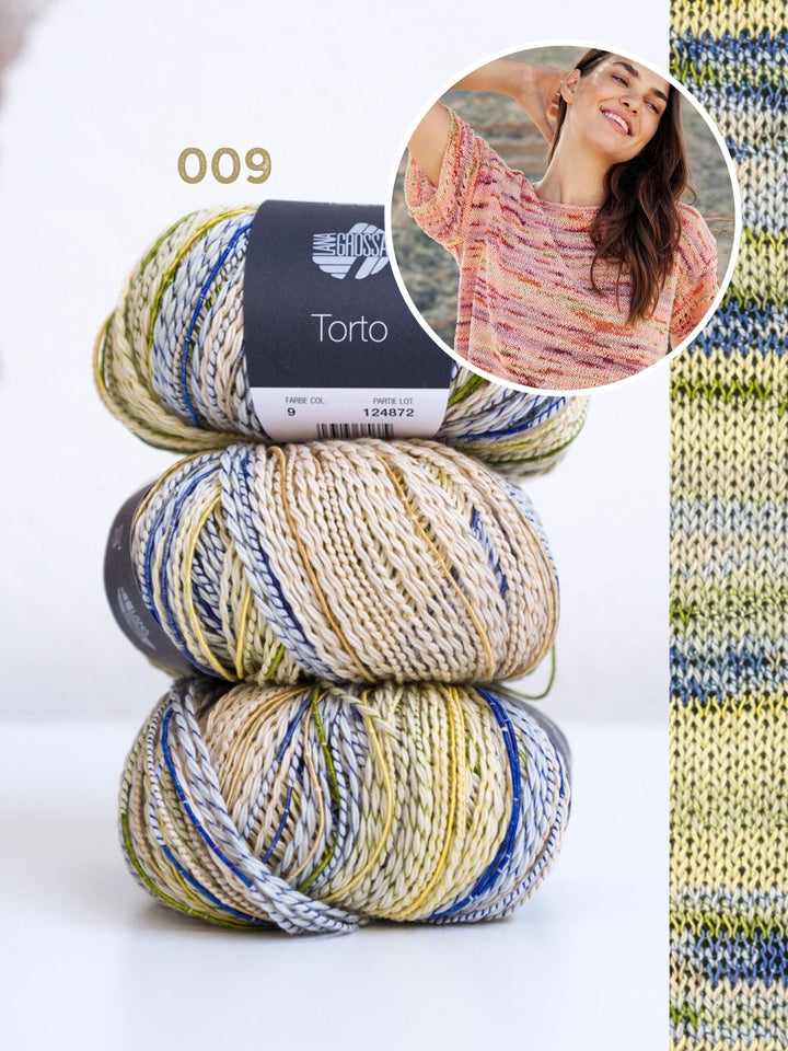 Strickpaket Torto T-Shirt mit Ajourdetails