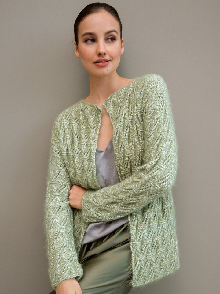Strickpaket Finito Jacke im Lochmuster