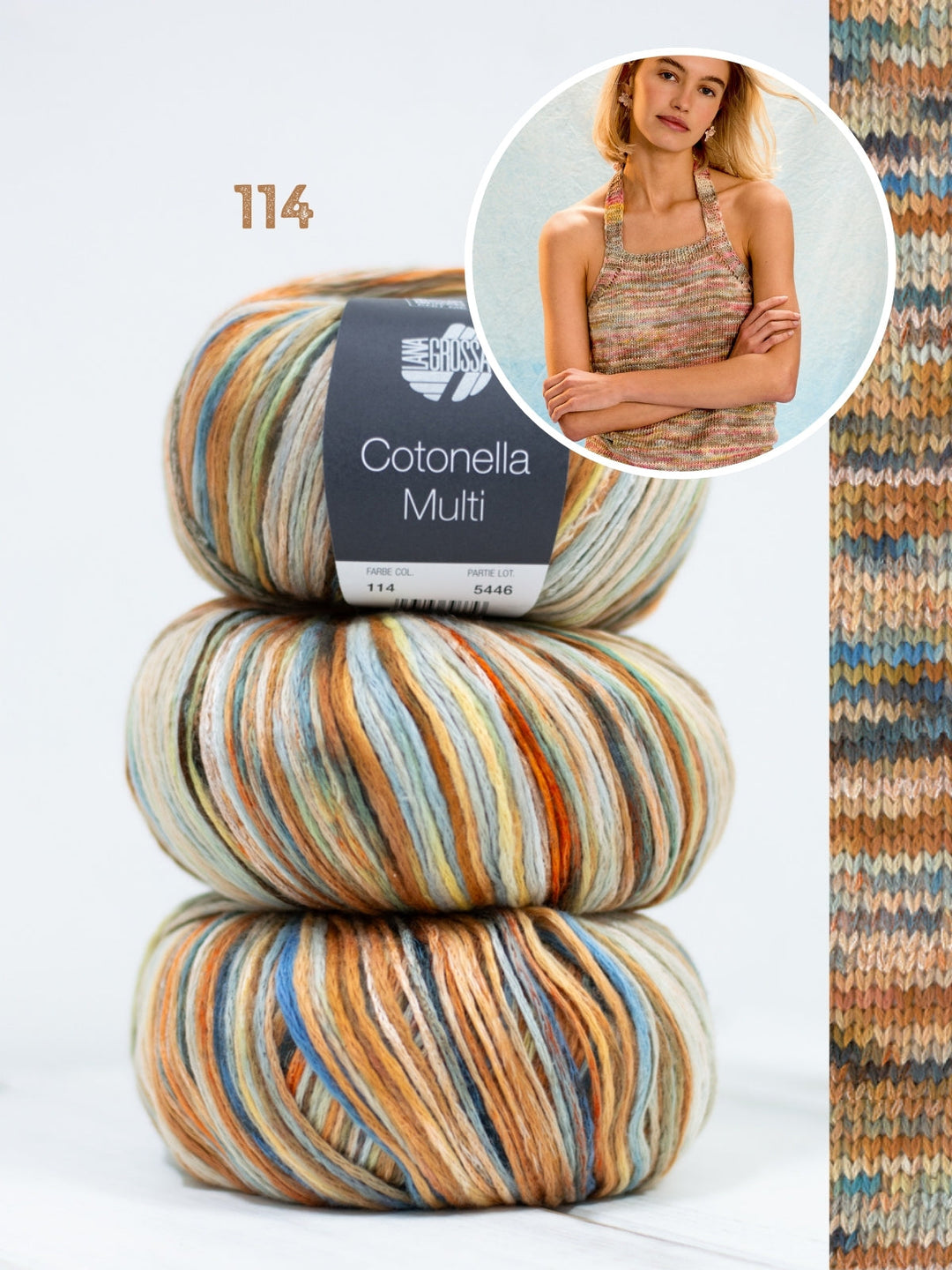 Strickpaket Cotonella Multi Haltertop