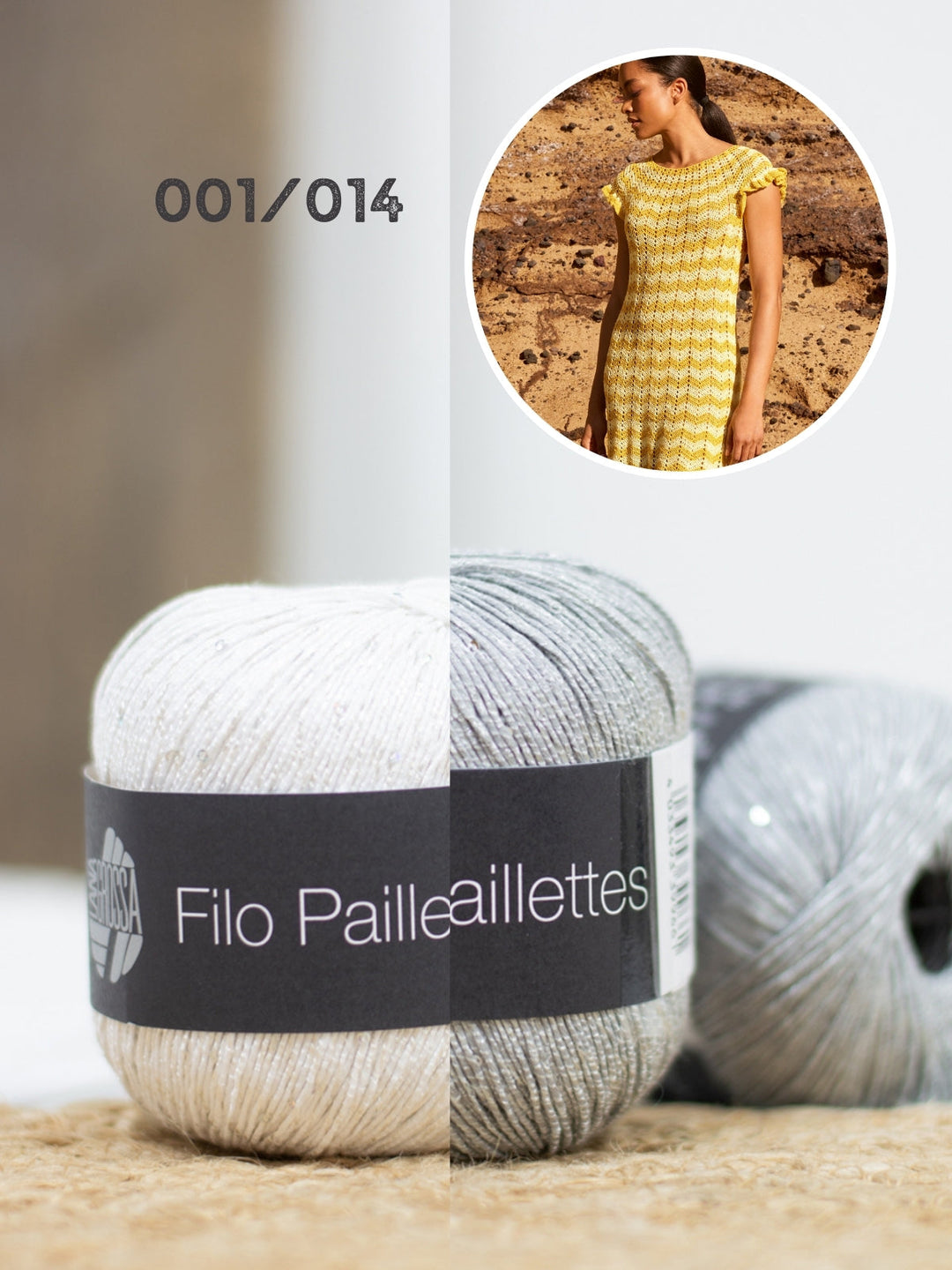 Häkelpaket Filo Paillettes Kleid