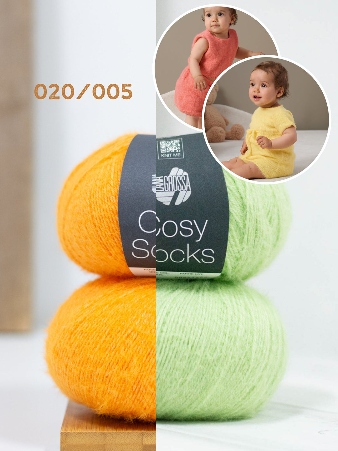 Strickpaket Cosy Socks Top+Rock und Kleid