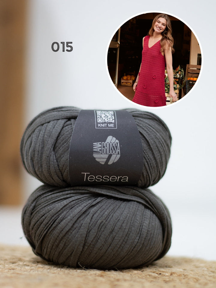 Häkelpaket Tessera Kleid mit Rosetten