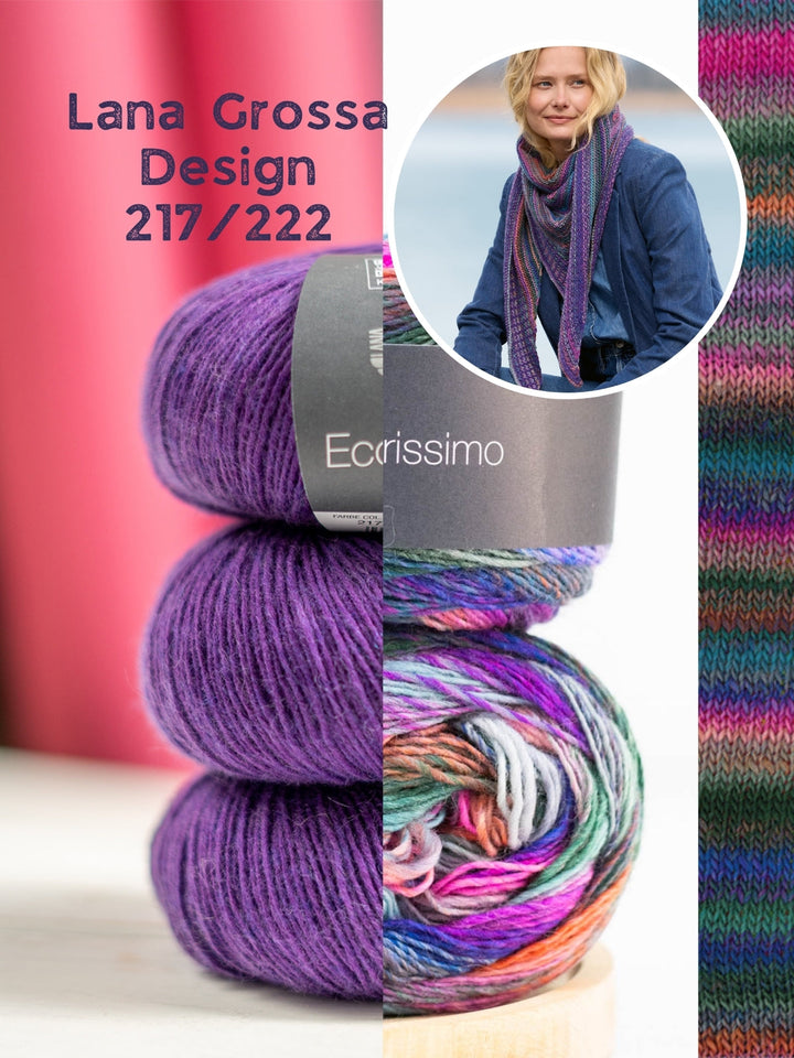 Strickpaket Colorissimo Ecopuno Dreieckstuch