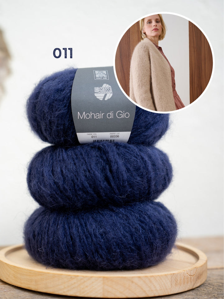 Strickpaket Mohair Di Gio Jacke