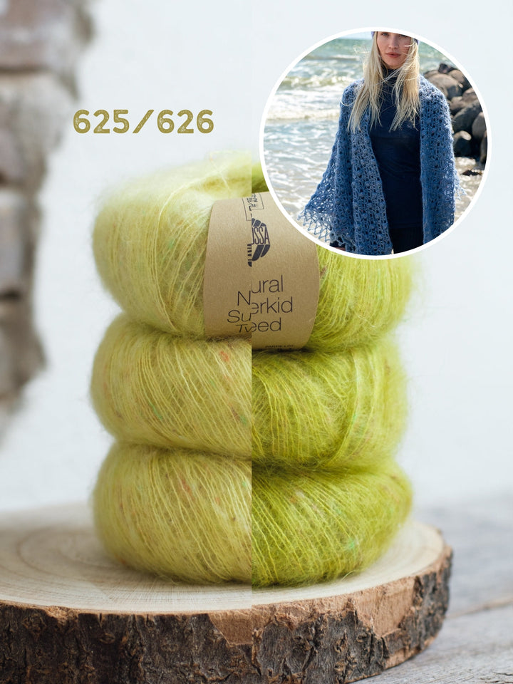 Häkelpaket Natural Superkid Tweed Tuch