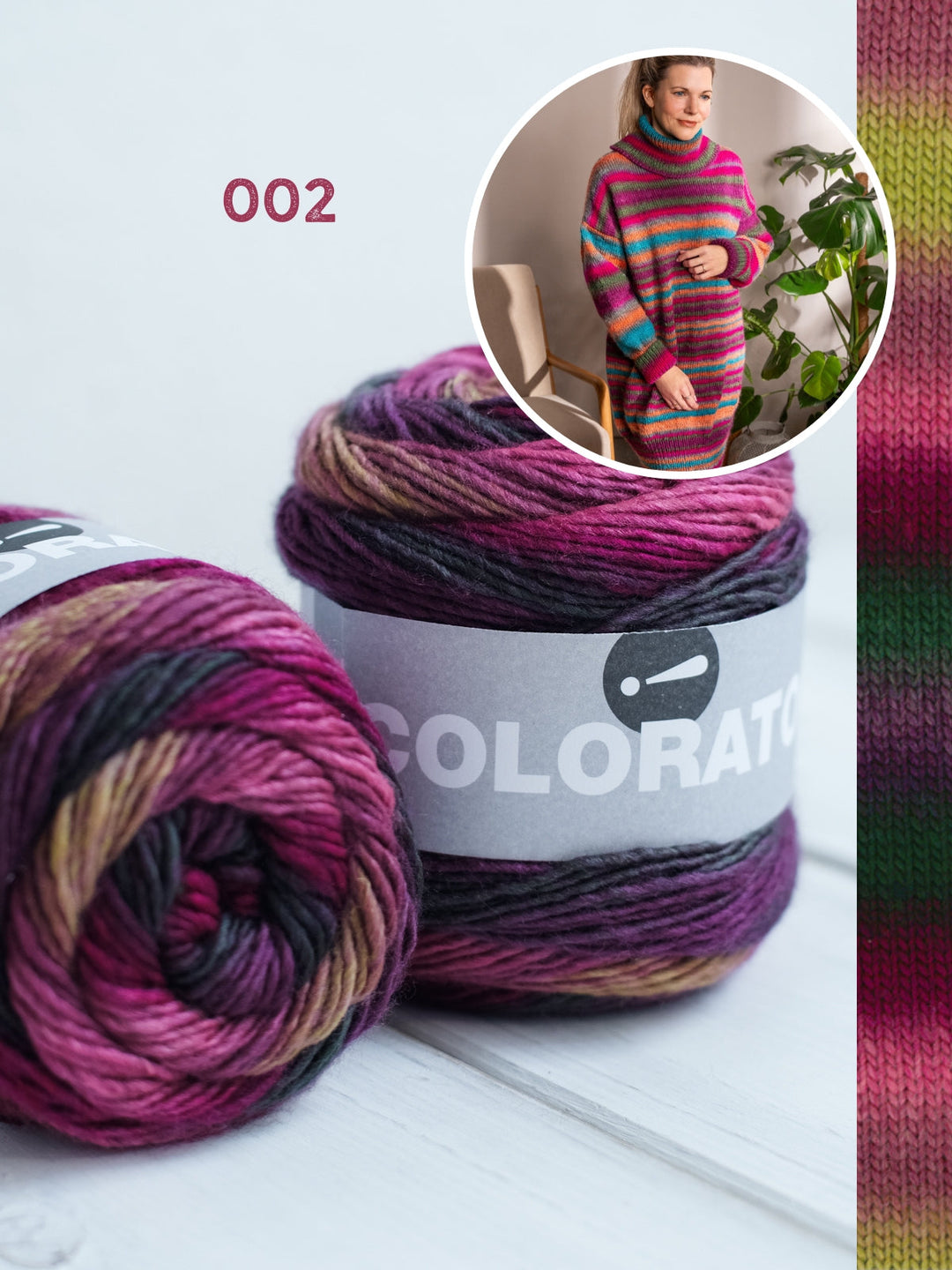 Strickpaket Colorato Kleid