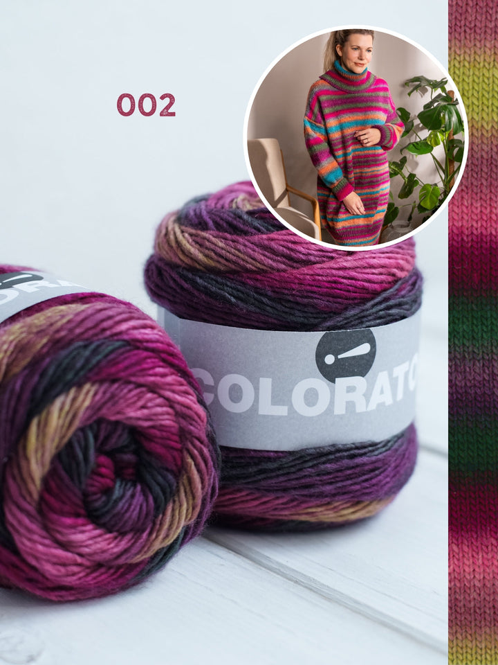 Strickpaket Colorato Kleid