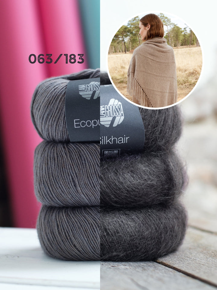 Strickpaket Ecopuno Silkhair Dreieckstuch