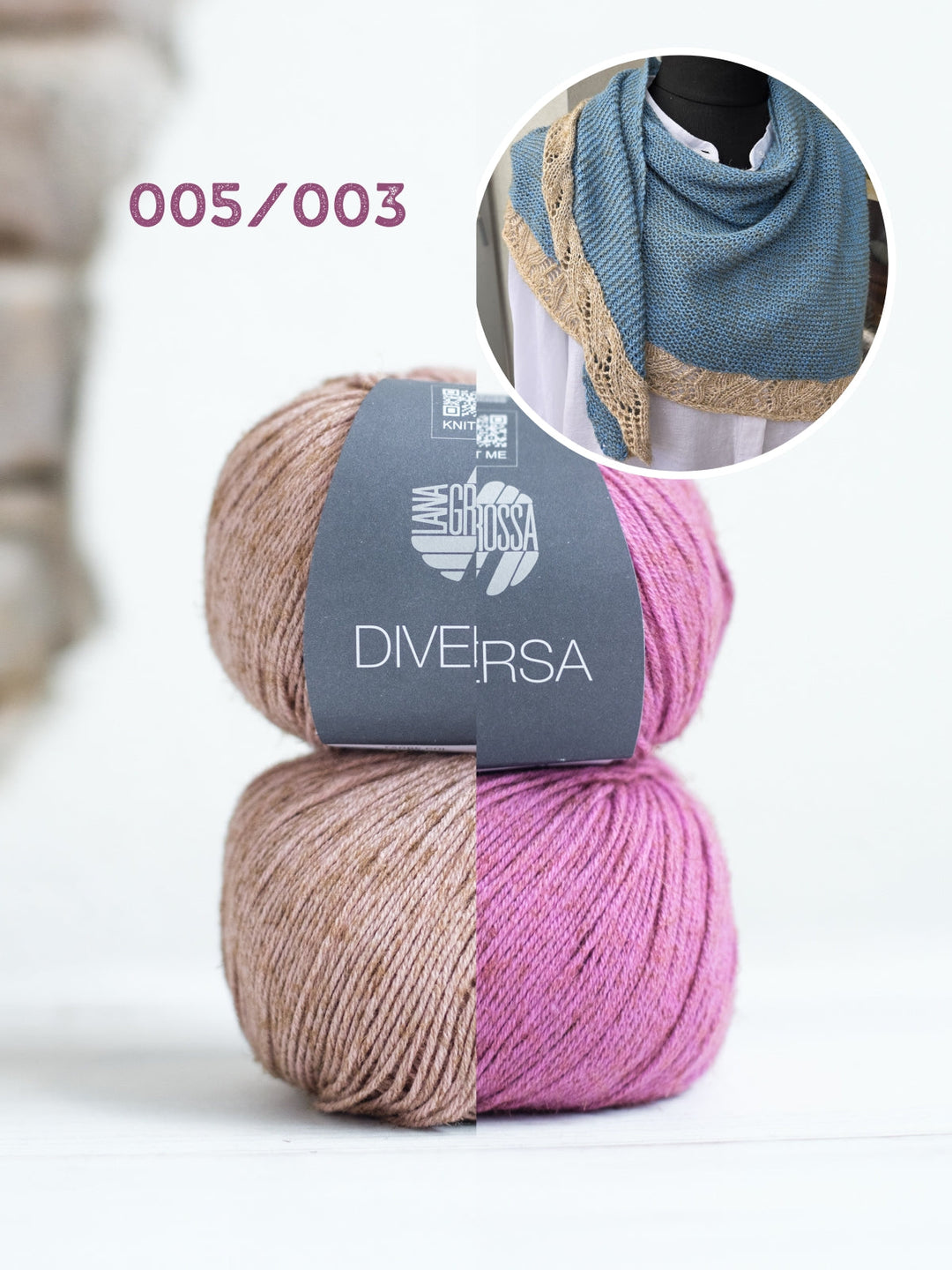 Strickpaket Lizas Tuch Tender Vine - Diversa