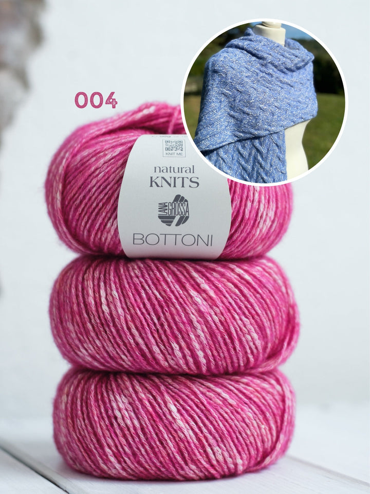Strickpaket Lizas Tuch Braid Lines