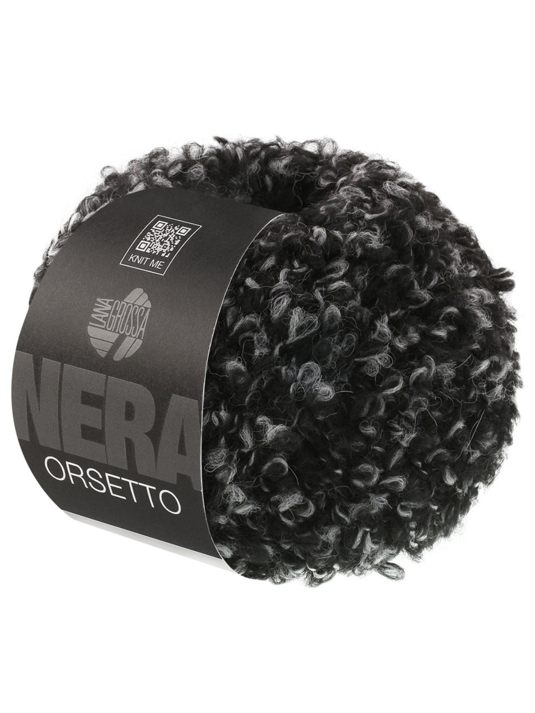 Orsetto Mouliné 105 Schwarz/Rohweiß