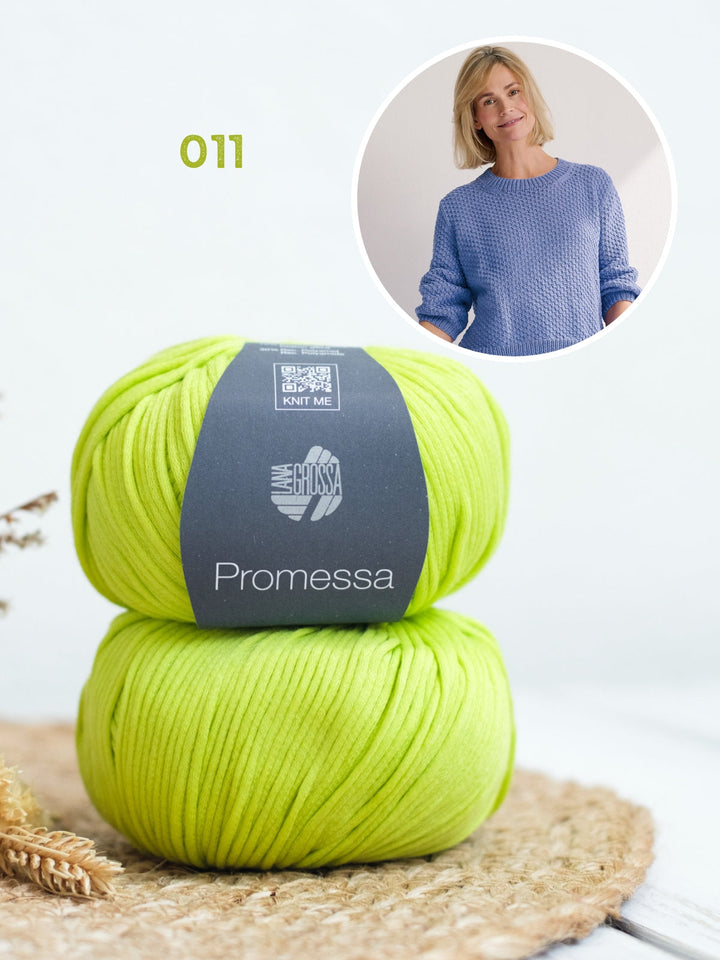 Strickpaket Promessa Pullover mit Strukturmuster
