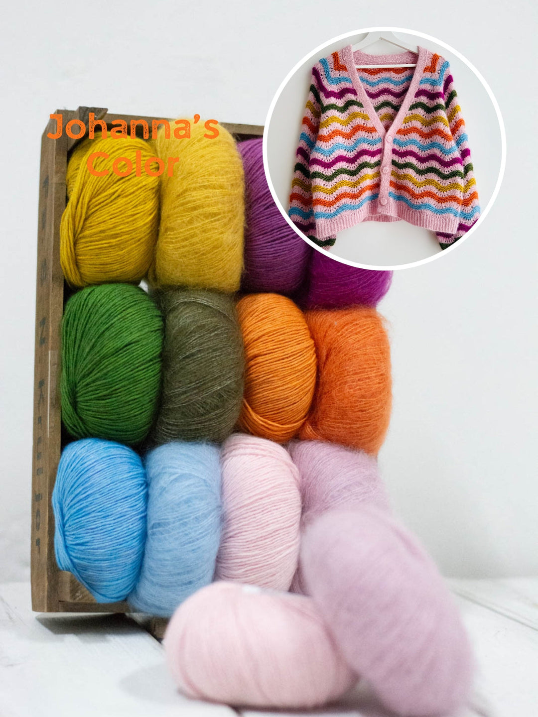 Strickpaket Jean Cardigan - Kolibri by Johanna