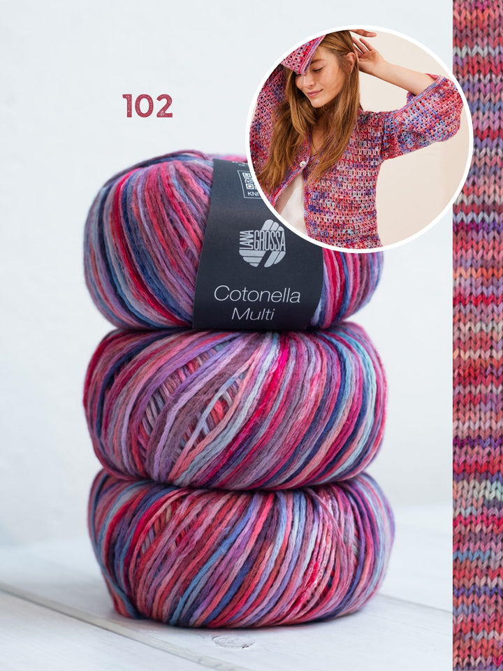 Häkelpaket Cotonella Multi Jacke