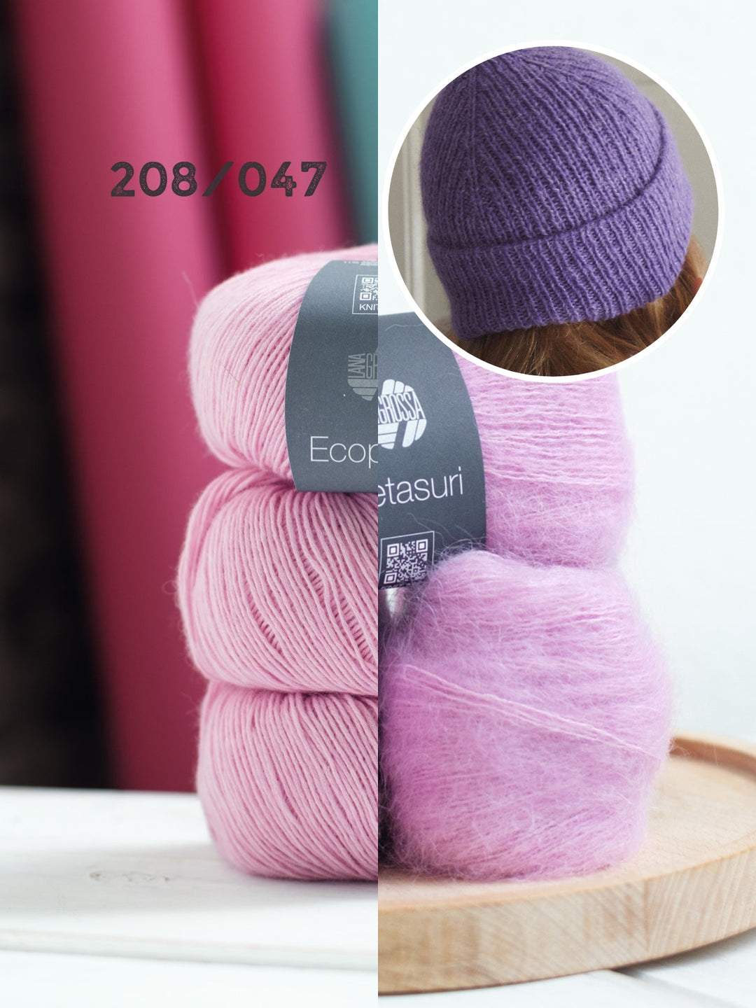 Strickpaket Ecopuno & Setasuri Mütze