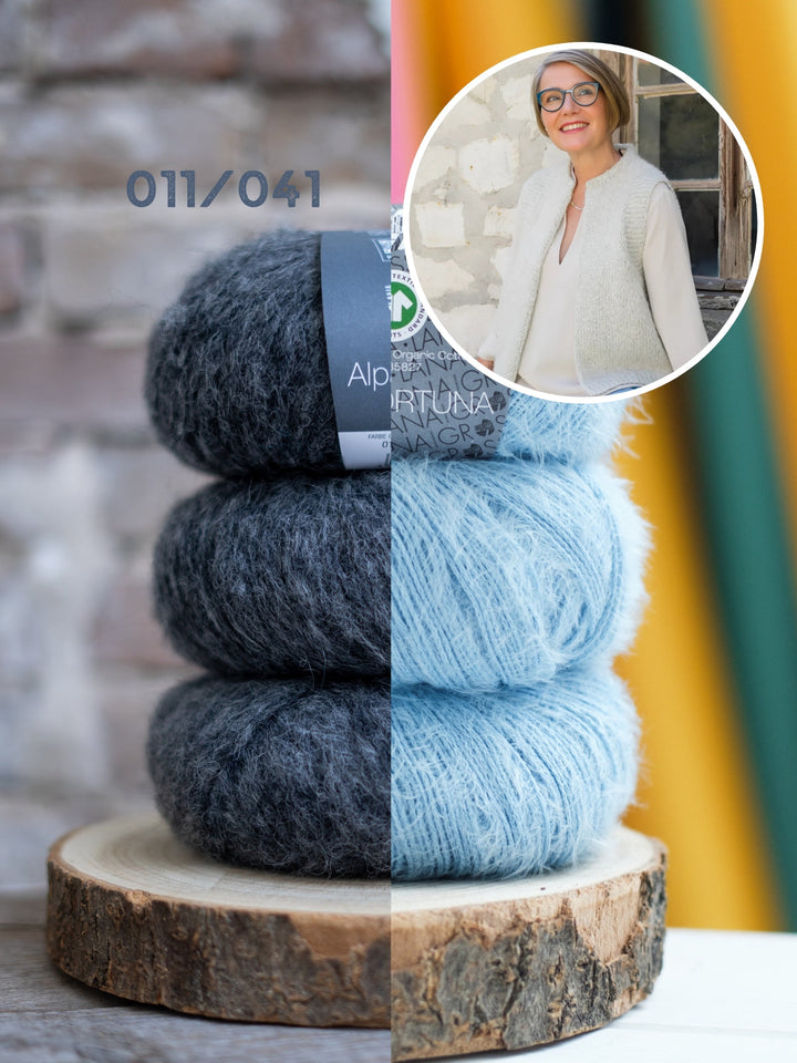 Strickpaket Mea Weste - Tanja Steinbach
