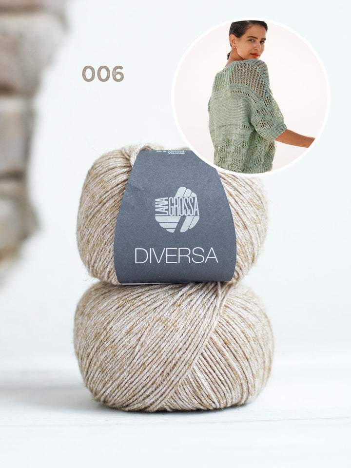 Strickpaket Diversa Jacke im Mustermix