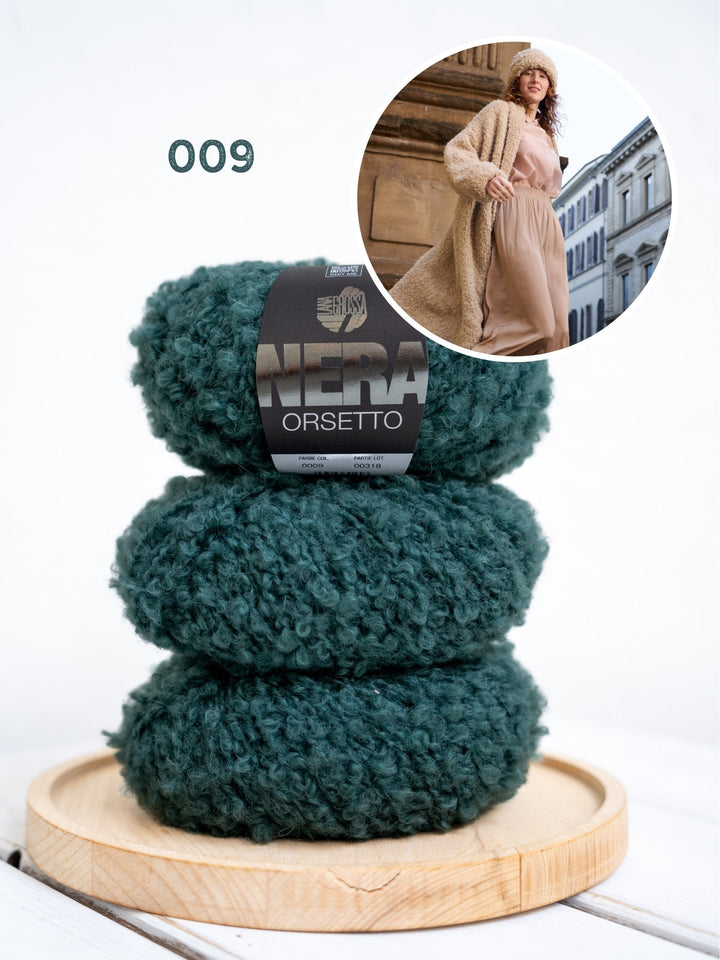 Strickpaket Orsetto langer Mantel
