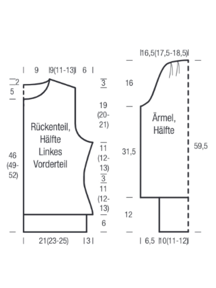 Strickpaket Cool Wool Jacke im Zopf-lochmuster