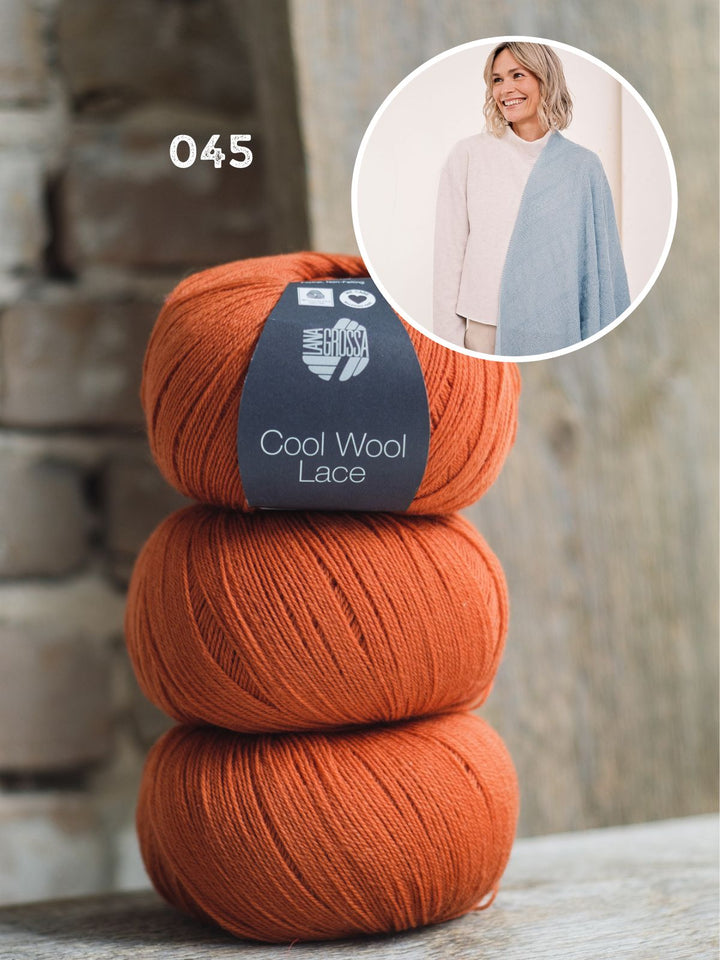 Strickpaket Cool Wool Lace Dreieckstuch