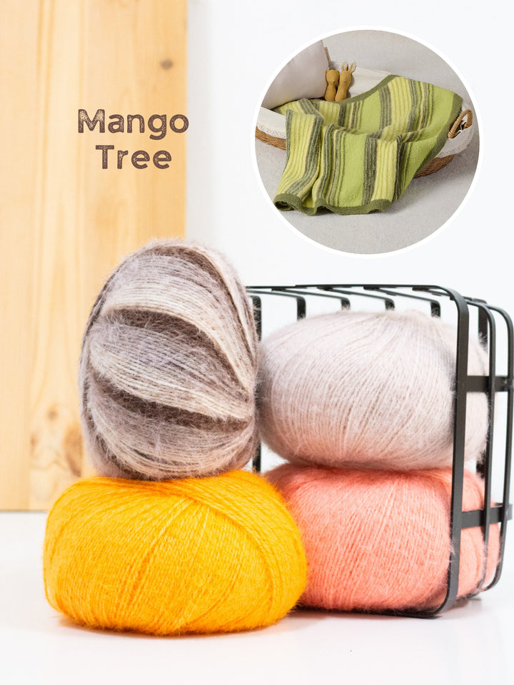 Strickpaket Cosy Socks Gestreifte Decke