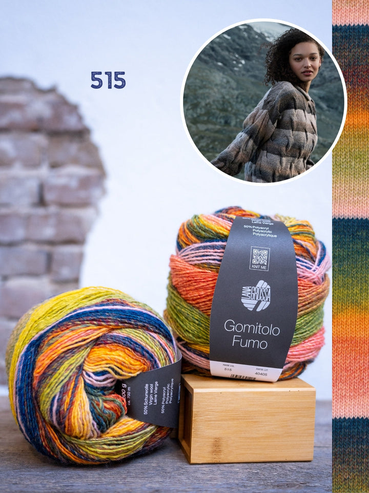 Strickpaket Gomitolo Fumo Zopfpullover