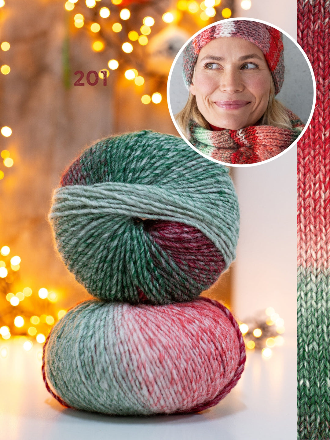 Strickpaket Christmas Edition Big Set – Mütze &amp; Loop