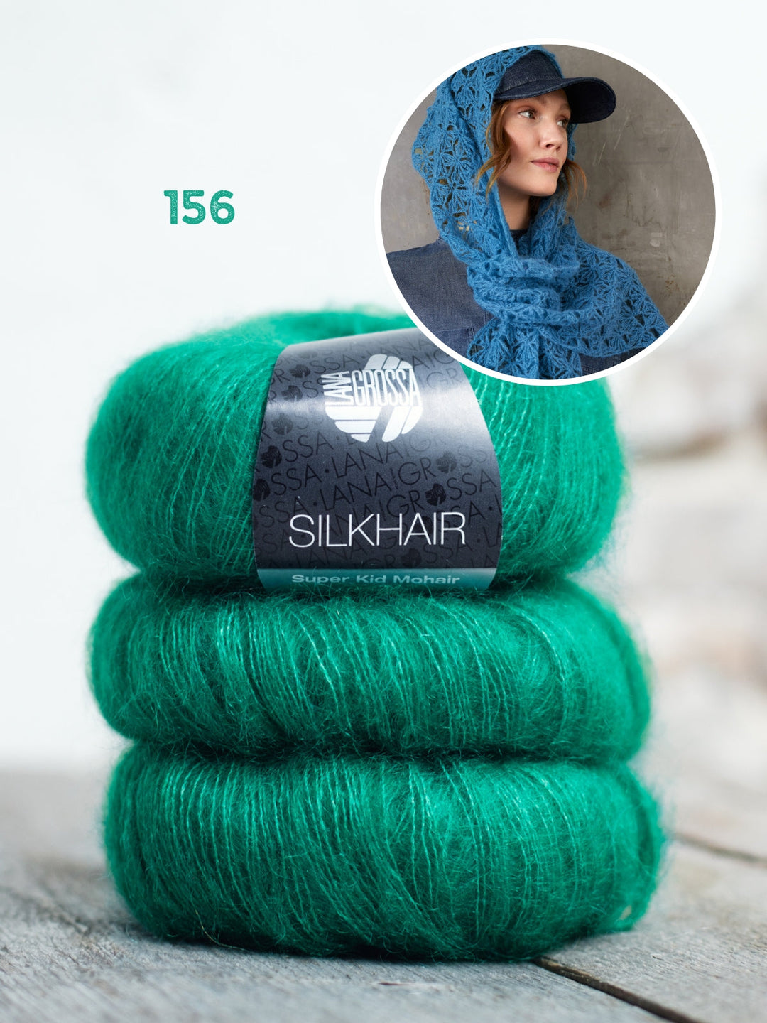 Häkelpaket Silkhair Ajourschal