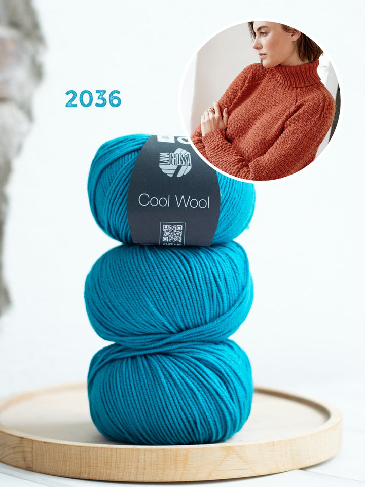 Strickpaket Cool Wool Raglanpullover