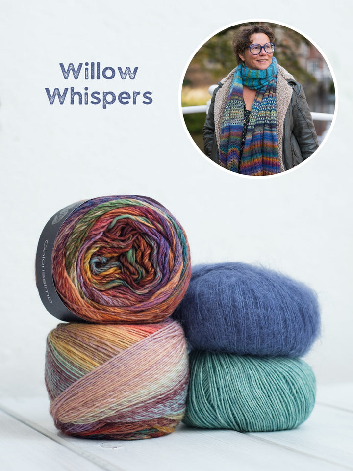 Strickpaket Lizas Tuch Shiny Trio - Winter