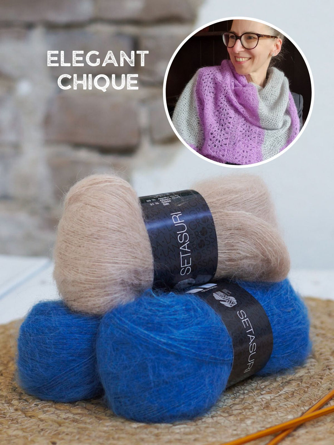 Strickpaket Tuch Cosetta - Joél Joél