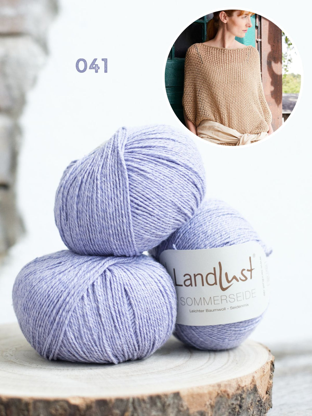 Strickpaket Landlust Sommerseide Pullover