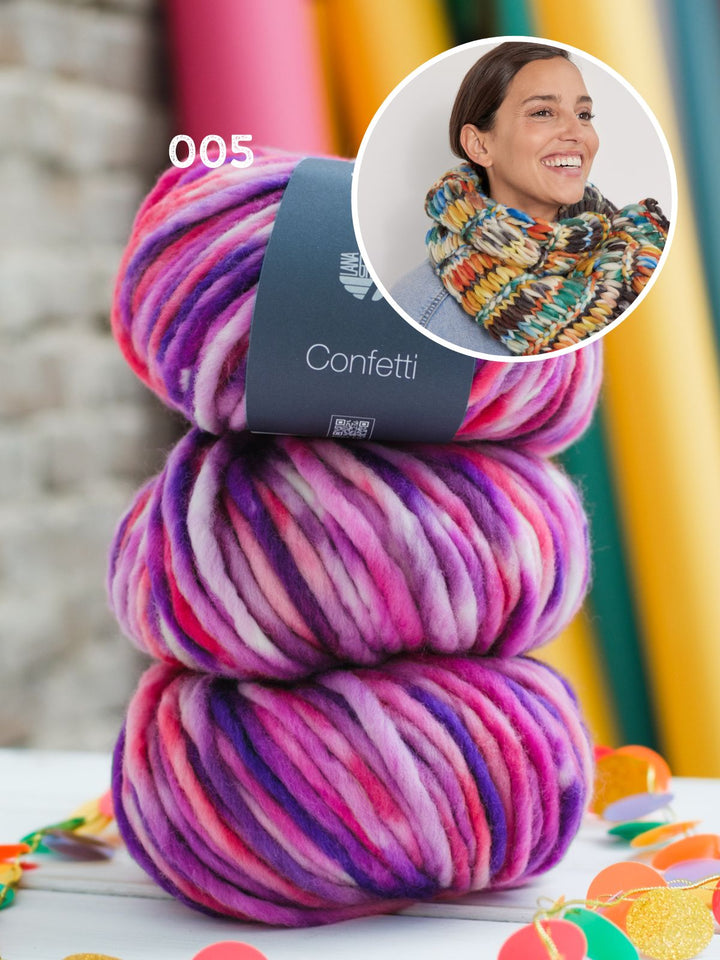 Strickpaket Confetti Schal