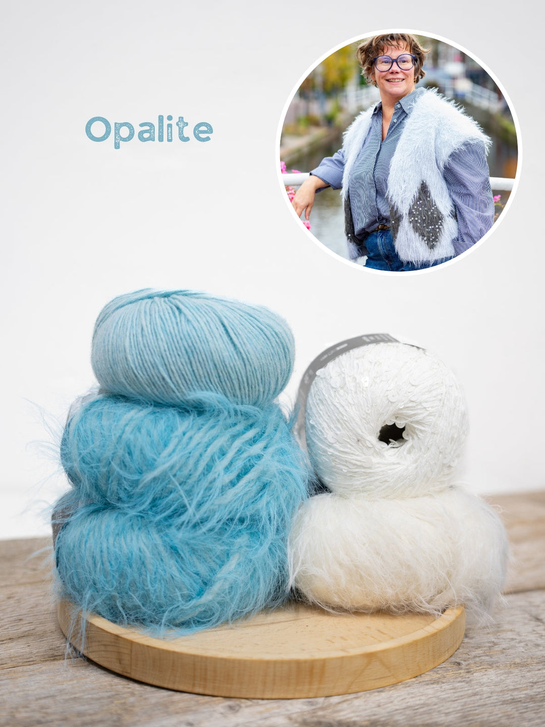 Strickpaket Ecopuno Basta Cosmo Weste mit Karos