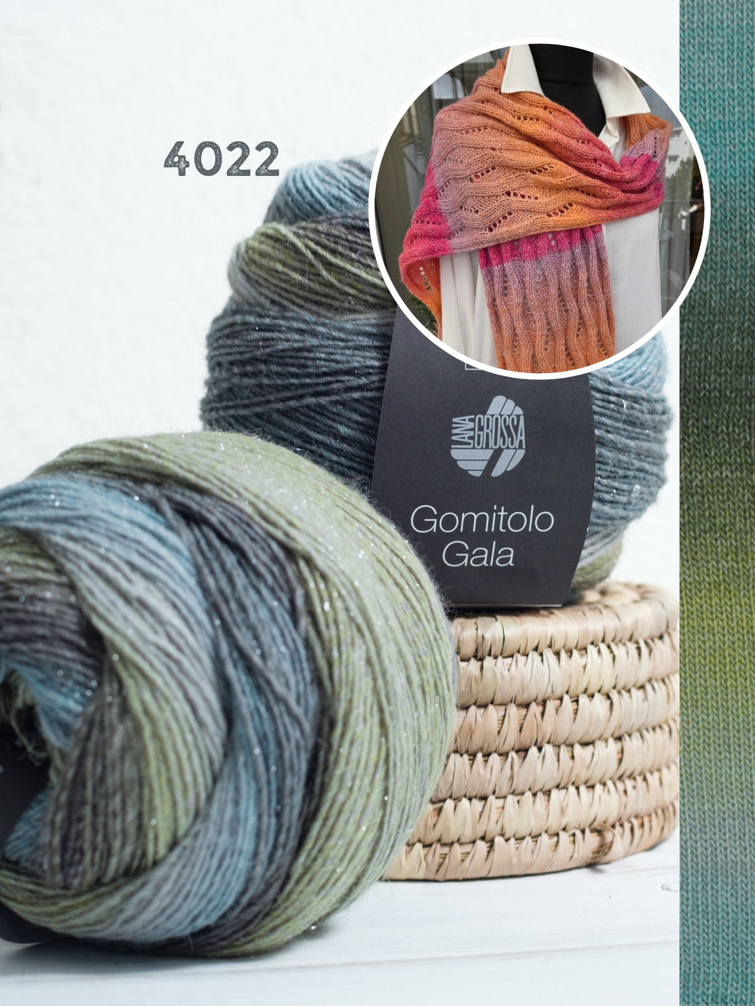 Strickpaket Lizas Schal Wintermorgen