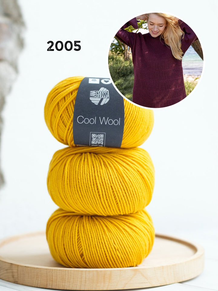 Strickpaket Cool Wool Pullunder im Halbpatentmuster