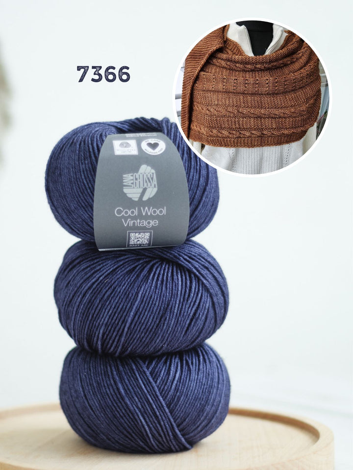 Strickpaket Lizas Tuch Orange Night - Vintage