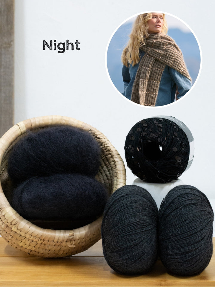 Häkelpaket Cool Wool Lace Silkhair Cosmo Schal