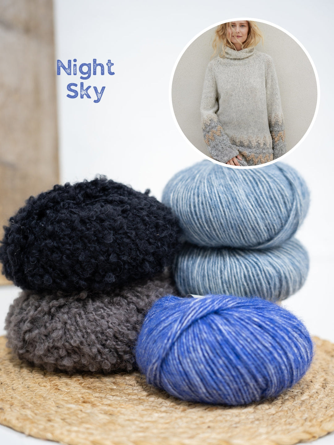 Strickpaket Natural Alpaca Pelo Orsetto Raglanpullover