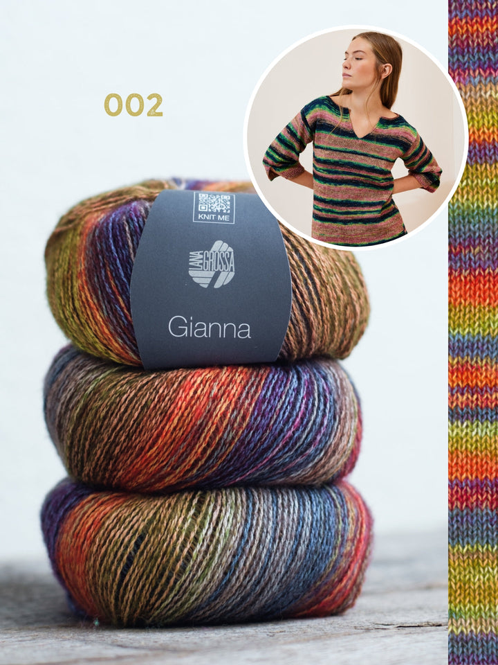 Strickpaket Gianna Longshirt mit Schlitzen