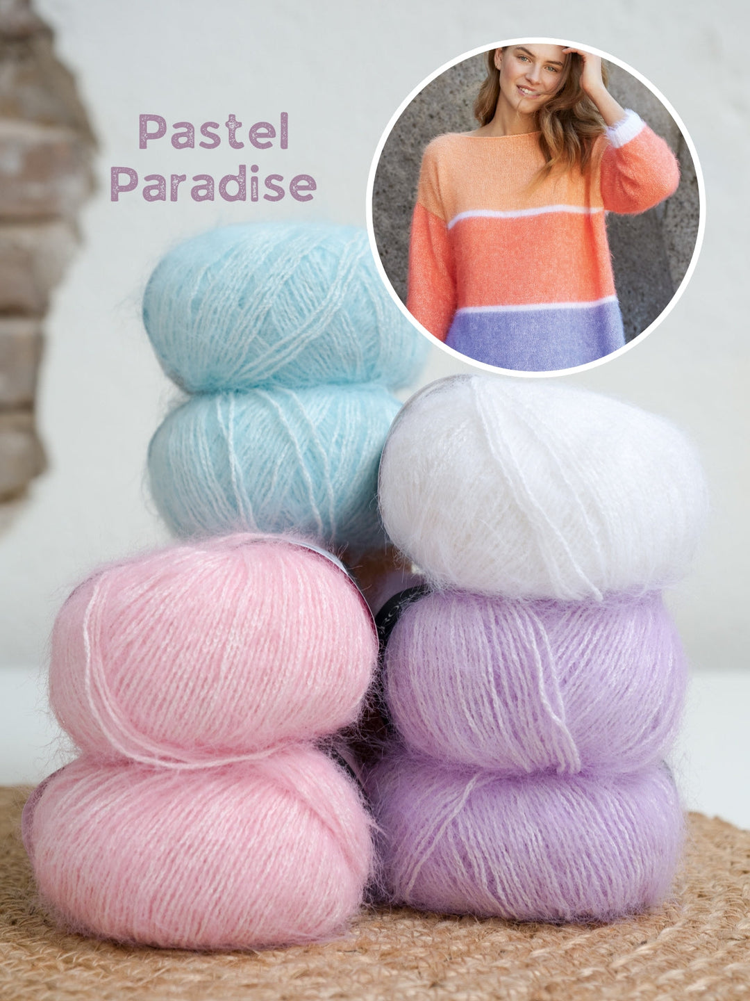 Strickpaket Finito Colorblock-Pullover