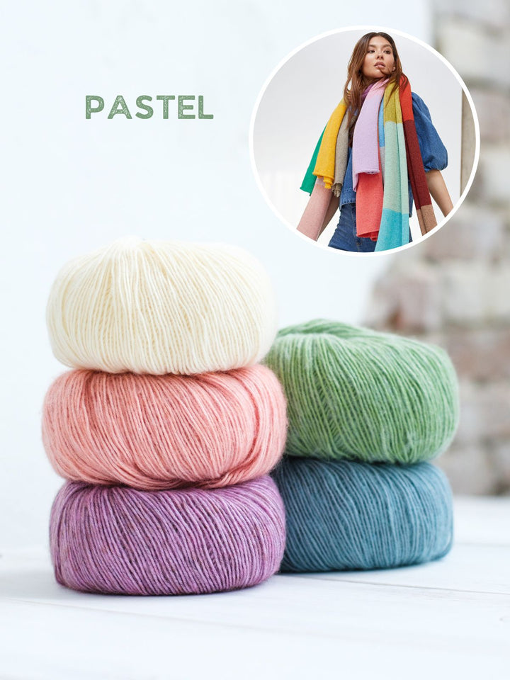 Strickpaket Ecopuno Streifenschal