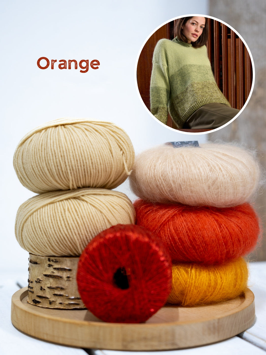 Strickpaket Cool Wool Silkhair Glamour Streifenpullover