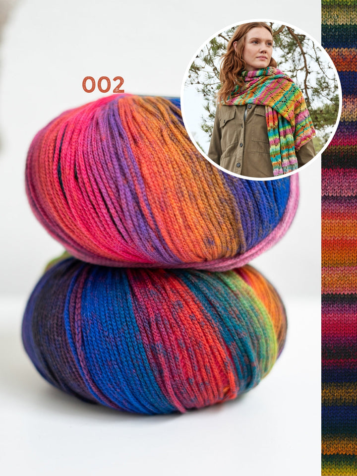 Strickpaket Farfalla Ajour-Schal