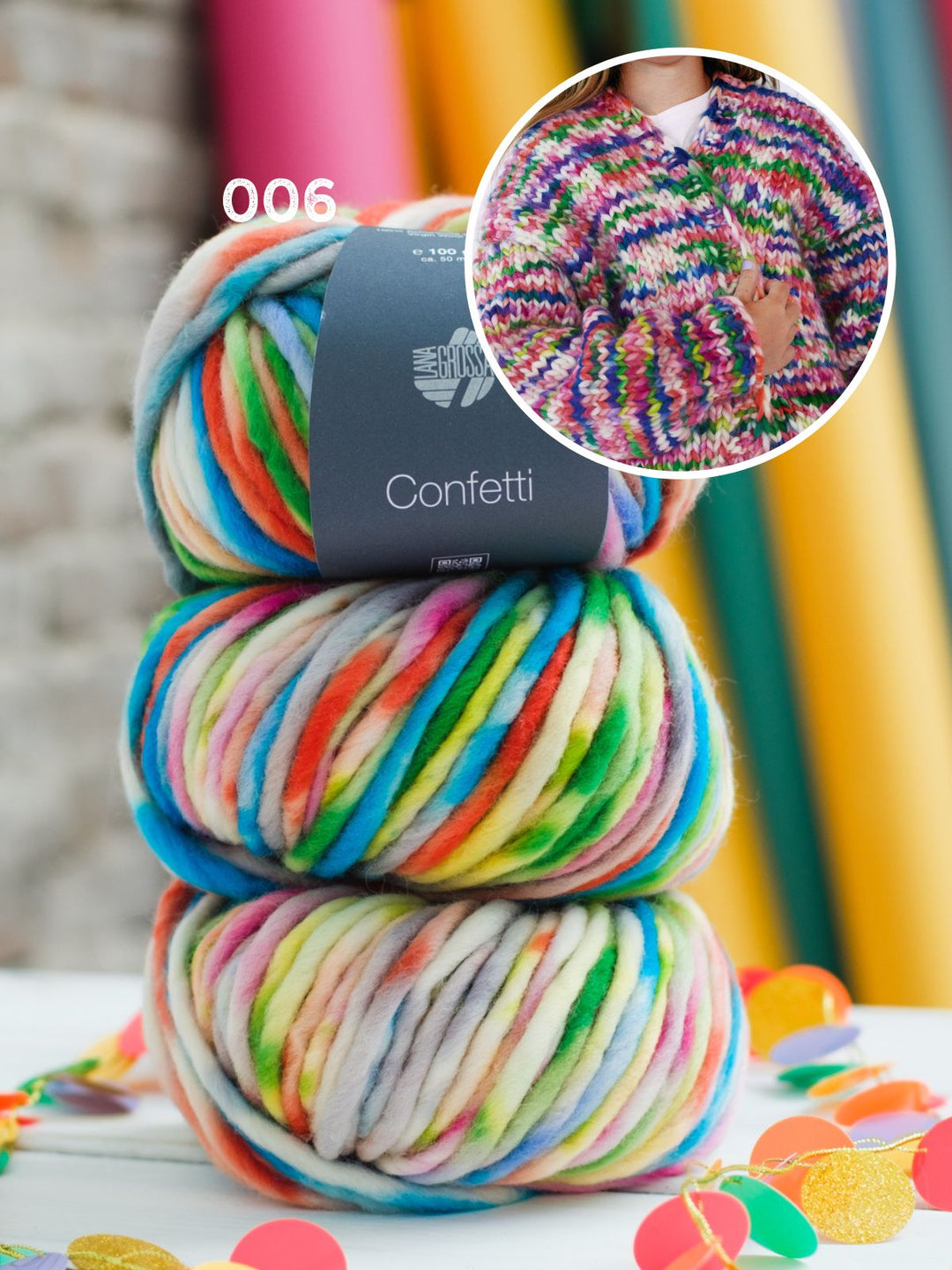 Strickpaket Confetti Cardigan - Kids