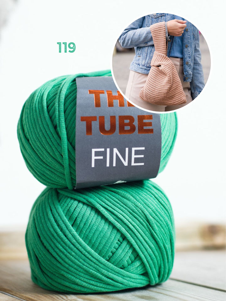Tunesisch Häkelpaket The Tube Fine Tasche