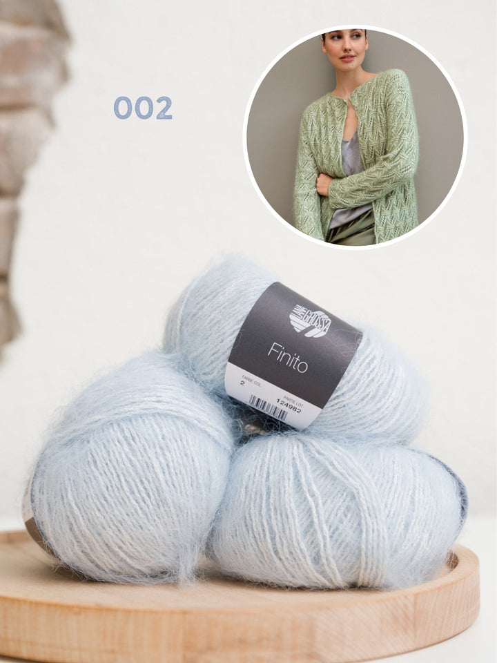 Strickpaket Finito Jacke im Lochmuster