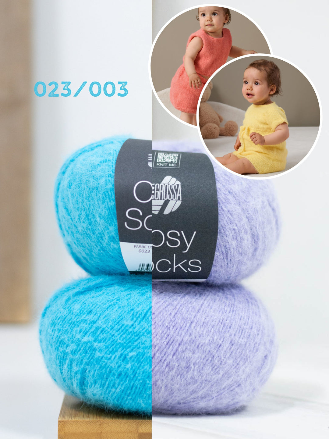 Strickpaket Cosy Socks Top+Rock und Kleid