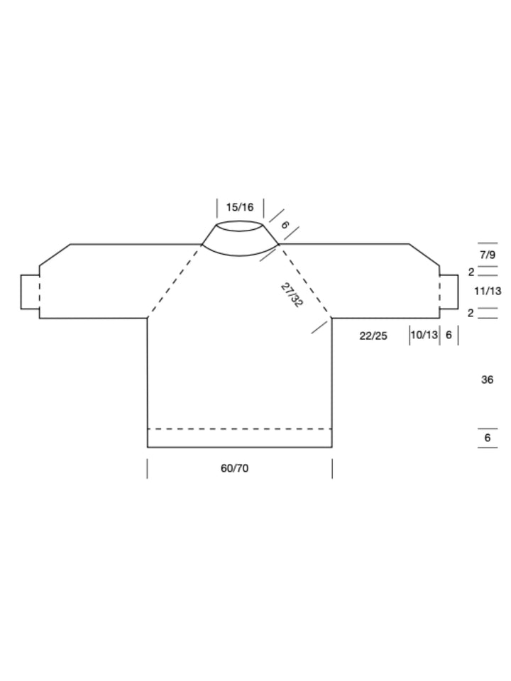 Strickpaket Bomba Raglanpullover - Top-down